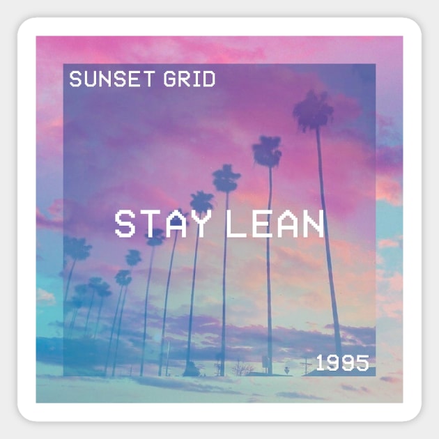 Lean Sunset Sticker by bluescreen